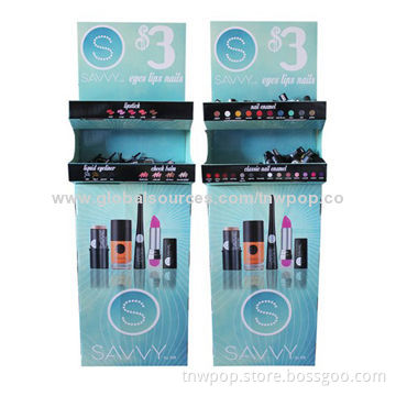 Fashionable Floor Display Stands, Cosmetic Display Stand, Show Different Items Together, Customized
